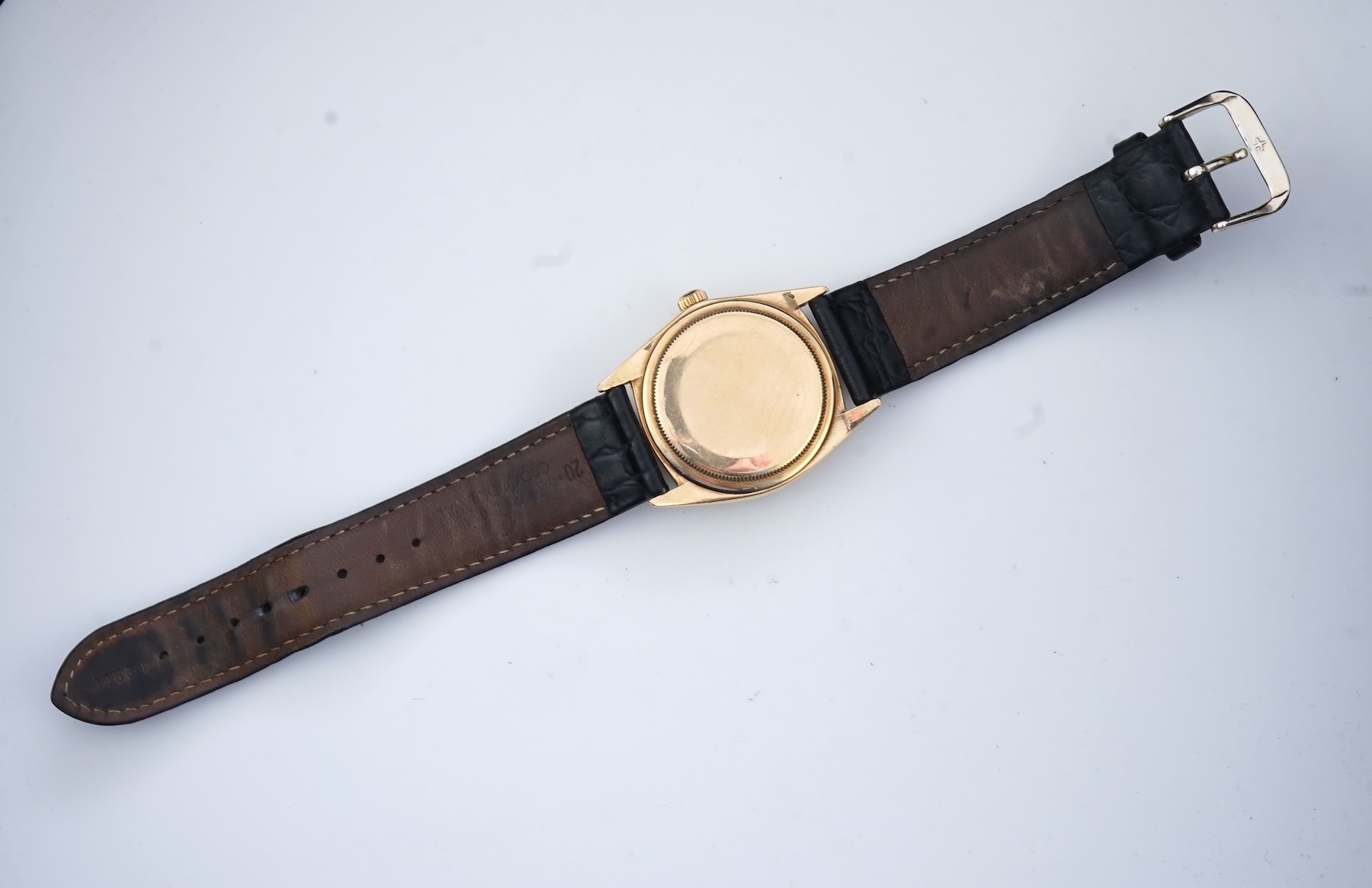 A gentleman's mid 1960's 18ct gold Rolex Oyster Perpetual Superlative Chronometer Officially Certified wrist watch